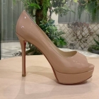 Designer Brand CL Womens Original Quality Genuine Leather 12.5cm Heeled 4cm Front Height Sandals 2021SS G106