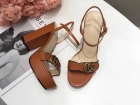 Designer Brand G Womens Original Quality Genuine Leather 11cm Heeled 3cm Front Height Sandals 2021SS G106