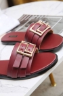 Designer Brand V Womens High Quality Genuine Leather Slippers 2021SS H307