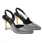 Designer Brand V Womens High Quality 10cm Heeled Sandals Sheep Skin inside 2021SS H307