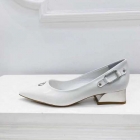 Designer Brand L Womens Original Quality Genuine Leather 3.5cm Heeled Shoes 2022SS G107