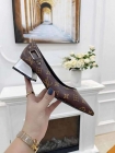 Designer Brand L Womens Original Quality Genuine Leather 3.5cm Heeled Shoes 2022SS G107