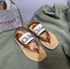 Designer Brand Chlo Womens Original Quality Genuine Leather Slippers 2022SS G107