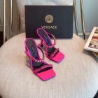Designer Brand V Womens Original Quality Genuine Leather 11cm High Heel Slippers 2022SS G107