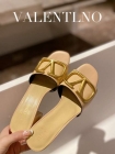 Designer Brand Val Womens Original Quality Genuine Leather 6.5cm Heeled Slippers 2022SS G107