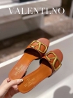 Designer Brand Val Womens Original Quality Genuine Leather 6.5cm Heeled Slippers 2022SS G107