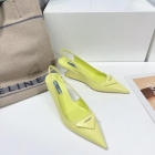 Designer Brand P Womens High Quality Genuine Leather 8.5cm Heeled Sandals 2022SS TXBW002