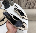 Designer Brand SL Womens High Quality Genuine Leather 5.5cm Heeled Sandals 2022SS TXBW002
