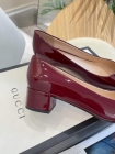 Designer Brand G Womens High Quality Genuine Leather 3.5cm Heeled Shoes 2022SS TXBW002