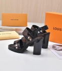 Designer Brand L Womens High Quality Genuine Leather 9.5cm Heeled Sandals 2022SS G103