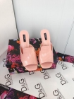 Designer Brand DG Womens Original Quality 9cm High Heeled Slippers Sheep Skin inside 2022SS G103