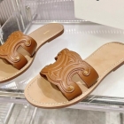 Design Brand Cel Womens Original Quality Genuine Leather Slippers  2023SS TXBW02