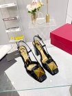 Design Brand V Womens Original Quality 9cm Heeled Genuine Leather Sandals 2023SS TXBW02