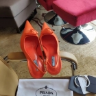 Design Brand P Original Quality Leather Women Heels Sandals Custom made 2023SS03