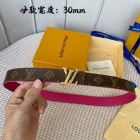 Design Brand L Original Quality Genuine Leather W3.0cm Belts 2023SS M304