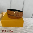 Design Brand L Original Quality Genuine Leather W3.0cm Belts 2023SS M304