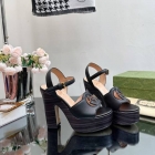 Design Brand G Womens Original Quality Genuine Leather 3.5cm Front Height 12cm High Heeled Sandals 2023SS G104