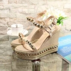 Design Brand CL Womens High Quality Genuine Leather 12cm Sole Wedges 2023SS H304