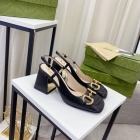 Design Brand G Womens Original Quality Genuine Leather 7.5cm Heeled Sandals 2023SS G106