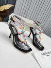 Design Brand JC Womens Original Quality Genuine Leather 8.5cm Heeled Sandals 2023SS G106