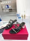 Design Brand Val Womens Original Quality Genuine Leather 6.5cm Heeled Sandals 2023SS G106