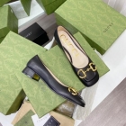 Design Brand G Womens Original Quality Genuine Leather 2.5cm Heeled Shoes 2023SS G106
