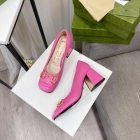 Design Brand G Womens Original Quality Genuine Leather 7.5cm Heeled Shoes 2023SS G106