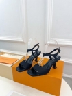 Design Brand L Womens Original Quality Genuine Leather 6.5cm Heeled Slippers 2023SS G106