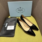 Design Brand P Womens Original Quality Genuine Leather 5.5cm Heeled Shoes 2023SS G106