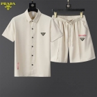Design Brand P Mens High Quality Short Sleeves Shirts Suits 2023FW D1008
