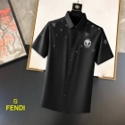 Design Brand F Mens High Quality Short Sleeves Shirts 2023FW D1008