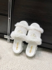 Design Brand P Women Fur Slippers Original Quality Shoes 2023FW G109