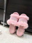 Design Brand P Women Fur Slippers Original Quality Shoes 2023FW G109