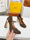 Design Brand F Women Sandals High Heels Original Quality Shoes 2023FW G109