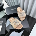 Design Brand C Women Fur Slippers Original Quality Shoes 2023FW G109