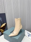 Design Brand P Women 8.5 cm High Heels 6cm Boots Original Quality Shoes 2023FW G109