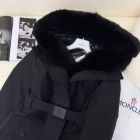 Design Brand Mon Women Winter Goose Down Coats Fox Fur Original Quality 2023FW Q209 