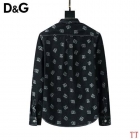 Design Brand DG Men Denim Long Sleeves Shirts High Quality Clothes D1901 2024SS