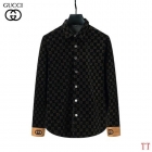 Design Brand G Men Long Sleeves Velvet Shirts High Quality Clothes D1901 2024SS