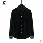 Design Brand L Men Long Sleeves Velvet Shirts High Quality Clothes D1901 2024SS