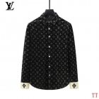Design Brand L Men Long Sleeves Velvet Shirts High Quality Clothes D1901 2024SS