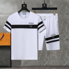 Design Brand P Men Track Suits of Short Sleeves T-Shirts and Shorts E803 2024ss