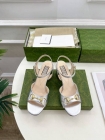 Design Brand G Womens Original Quality Genuine Leather 6cm, 9.5cm Heeled Sandals 2024SS G103