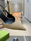 Design Brand G Womens Original Quality Genuine Leather 8.5cm Heeled Sandals 2024SS G103