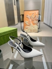Design Brand H Womens Original Quality Genuine Leather 6cm Heeled Sandals 2024SS G103