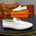 Design Brand H Mens High Quality Genuine Leather Loafers 2024SS TXBM03