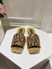 Design Brand DG Womens Original Quality Slippers Sheep Skin inside 2024SS G104