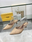 Design Brand F Womens Original Quality 5.5cm Heeled Slippers 2024SS G105 