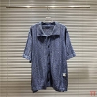 Design Brand D High Quality Men Loose Fit Knitted Short Sleeves Shirts Size M-XXL 2024 New D1907