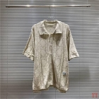 Design Brand D High Quality Men Loose Fit Knitted Short Sleeves Shirts Size M-XXL 2024 New D1907